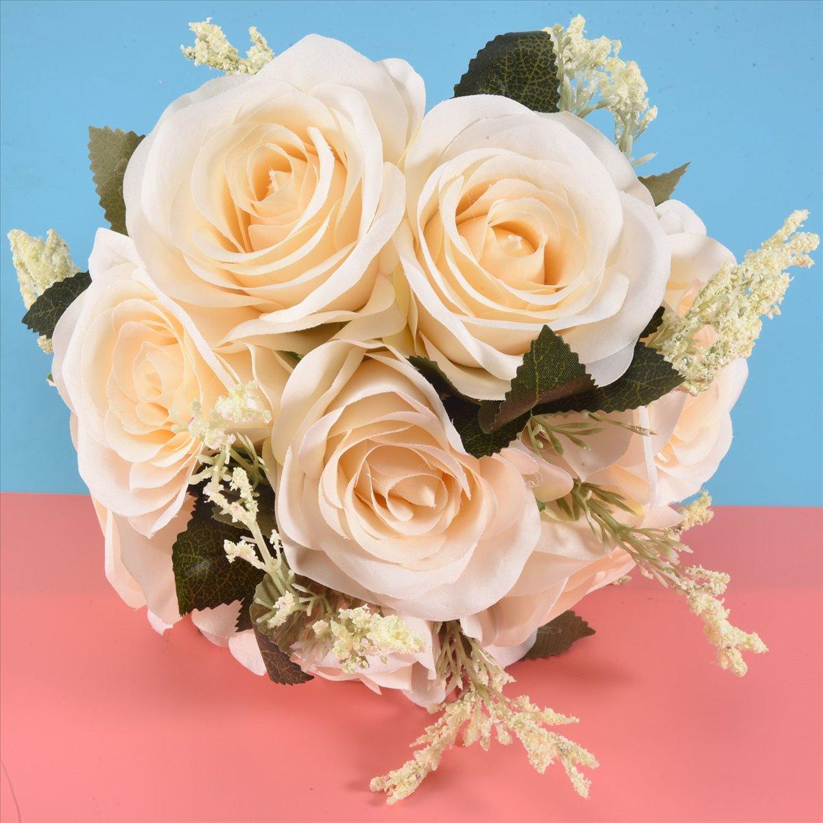 

BHBL Bridal Bouquets for Wedding, Artificial Rose Flower Bouquet Bride Bridesmaid Holding Flower, Flower Girl Bouquet China Mainland
