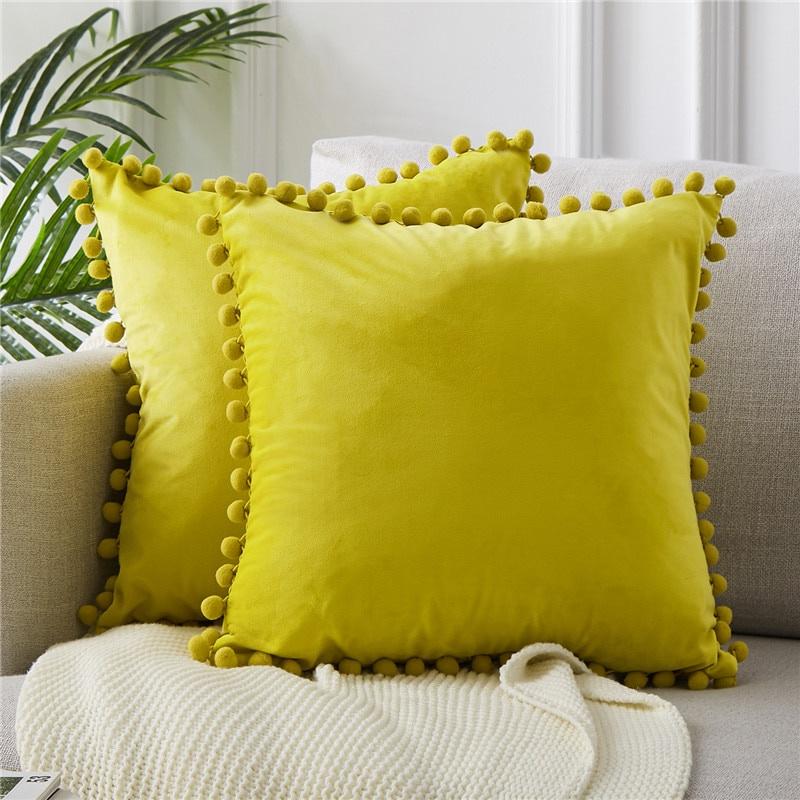 1pcs Soft Velvet Cushion Covers Pillowcases Square Decorative Pillow Cover for Sofa Comfortable Bed Car Home Throw Pillow Case
