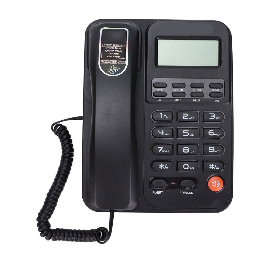KXT2026CID Office Phone Office Hotel Home Fixed Landline Support 24 Ringtones(Black )