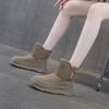 Thick-soled Snow Boots Women's 2025 Winter New Casual Fashion Thickened Velvet Short Boots Cold-proof Female Student Fluffy Boots