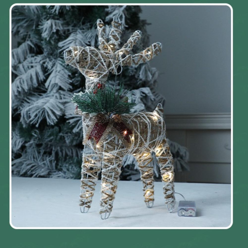 Christmas Decorations, Luminous Elk Ornaments, Shopping Malls, Window Displays, Christmas Tree Decorations