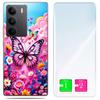 Etui Do Realme C75 / 14X 5G Obudowa Foto Case Plecki Motyl + Szkło 9H