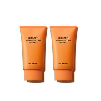 Eco Earth Waterproof Sun Cream Special SET_2 Units (20 Years NEW), 50g, 1 Unit