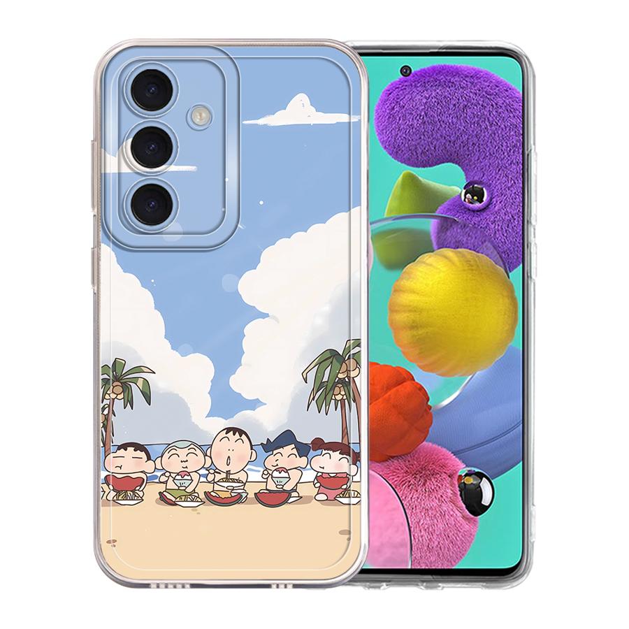 Cartoon Crayon Shinchan phone Case for Galaxy A31 A50 A50s A51 4G A71 4G A21s A12 A52s 5G A22 A32 A52 A72 4G 5G