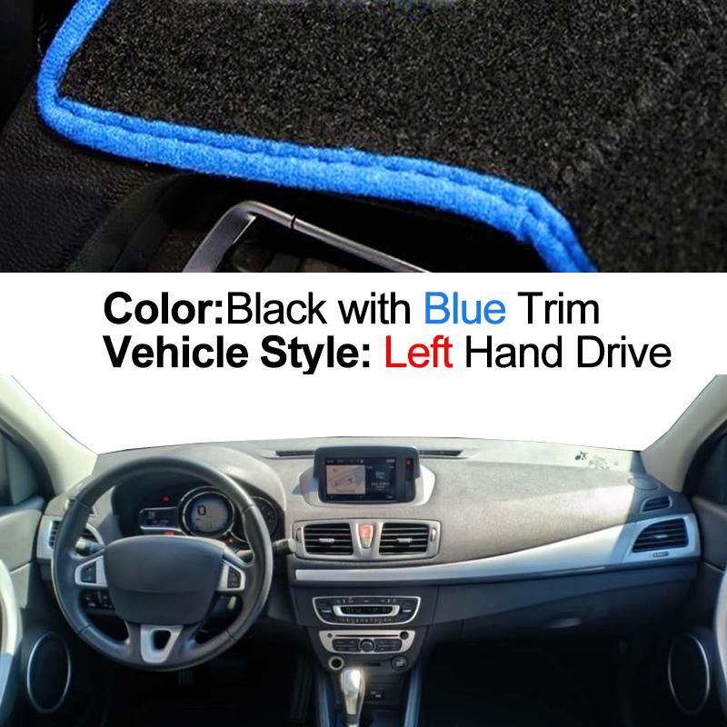 Car Dashboard Cover For For Renault Fluence Samsung SM3 L38 2009 - 2017 Auto Dash Mat Carpet Cape Anti-sun Sun shade Dashmat