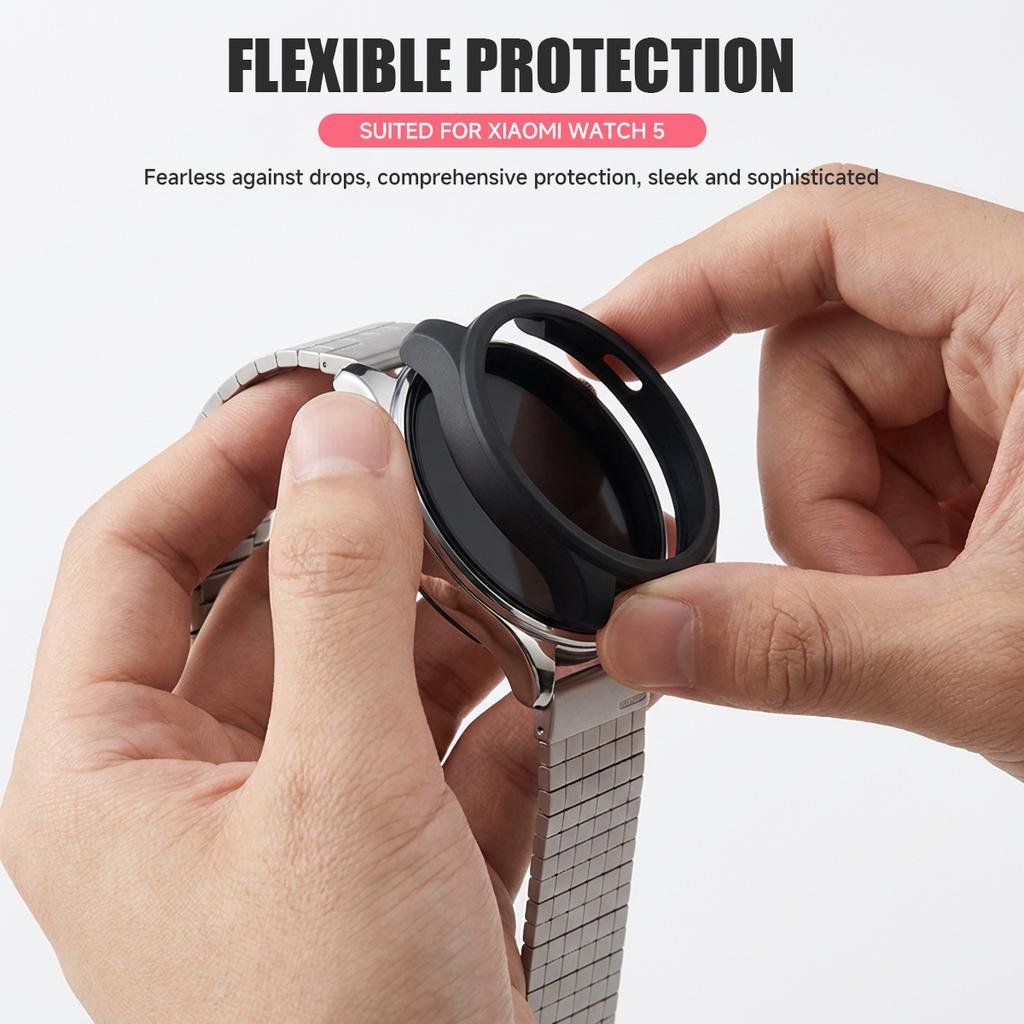 Hollowed PC Case for Xiaomi Watch 5 Hard Bumper Shell Anti-drop Cover for Xiaomi Watch 5 Smartwatch Replacement Accessories 2026