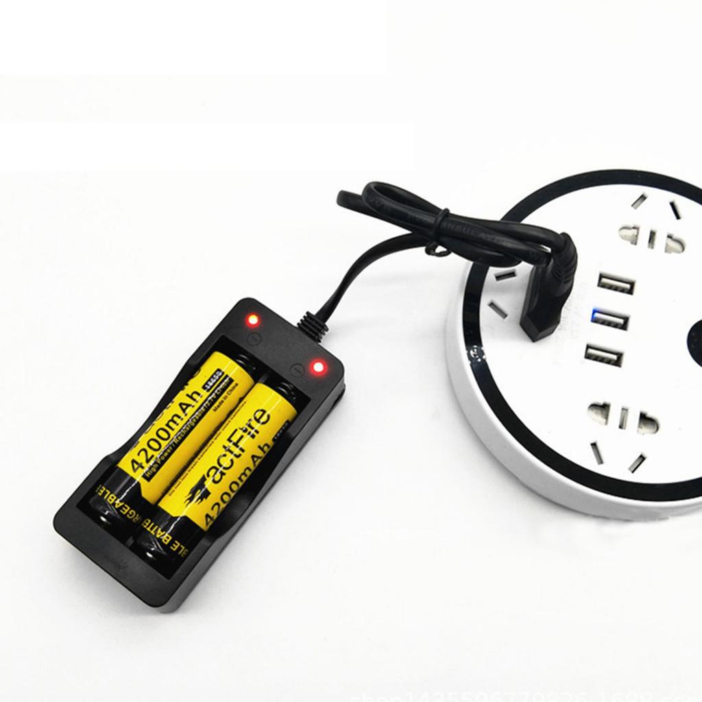 MS-202A Li-ion Battery Charger 18650 Rechargeable Battery Charging Dock Base Independent Circuit Designed with Indicator