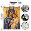 DIY 3D Pearl Diamond Painting Art Set Virgin Mary and Jesus Religious Home Decor Art Set Wall Art