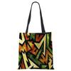Abstract Art Print Shopping Bags Women Folding Reusable Customize Tote Shoulder Bag Canvas Casual Groceries Handbags 2022