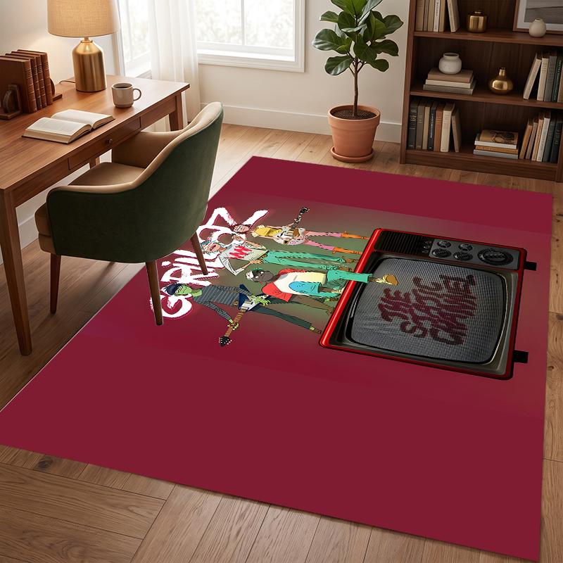 Gorillaz (1) Büurteppich Eleganter Bodenteppich für Büro Wohnzimmer Schlafzimmer und Innenräume