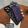 Μαγνητική Θήκη με Βάση για For Iphone 14 13 12 1 16 Pro Max 16 Plus για Βάση Ασύρματης Φόρτισης Διαφανές Κάλυμμα