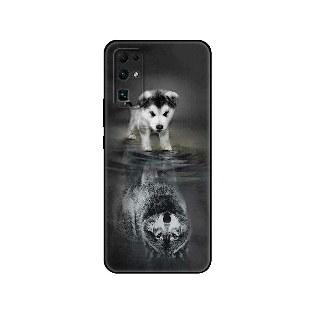 For HONOR 30 Case 6.53 Inch BMH-AN10 Soft Silicon TPU Back for Huawei Honor 30 Cover Honor30 Bumper Etui Coque Black Tpu Case