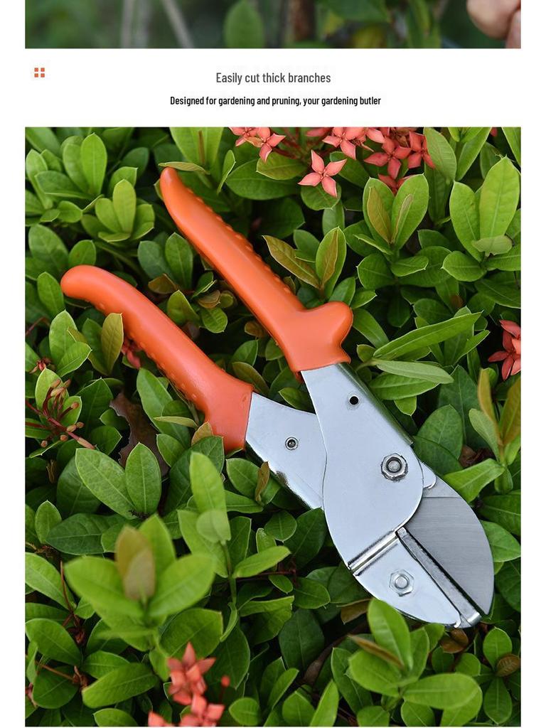 High-Performance SK5 Steel Pruning Shears for Thick Branches and Garden Use