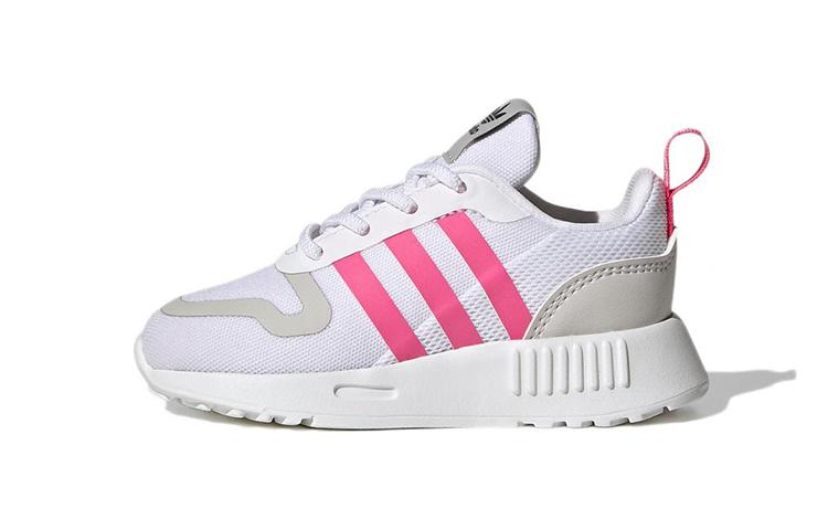 

Adidas Originals Multi Abrasion Resistant Breathable Low top Casual Shoes White Gray Pink Infant And Toddler GX4261 26.5