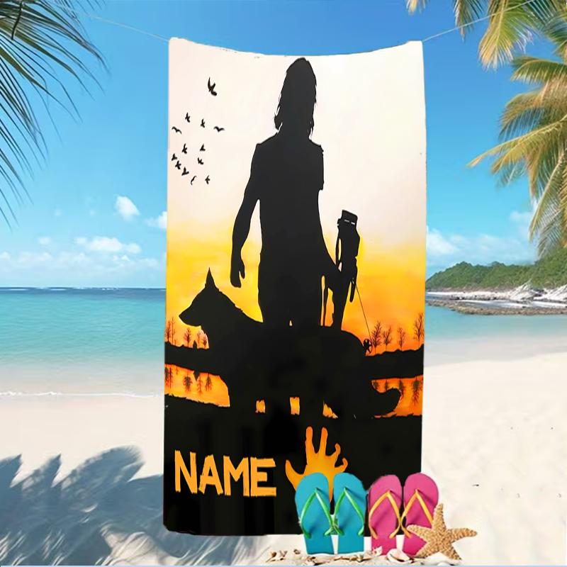 Customizable Personalized Beach Towels The Walking Dead Themed designs.Suitable for the Beach, Yoga, Sports;ideal As Beach Accessories