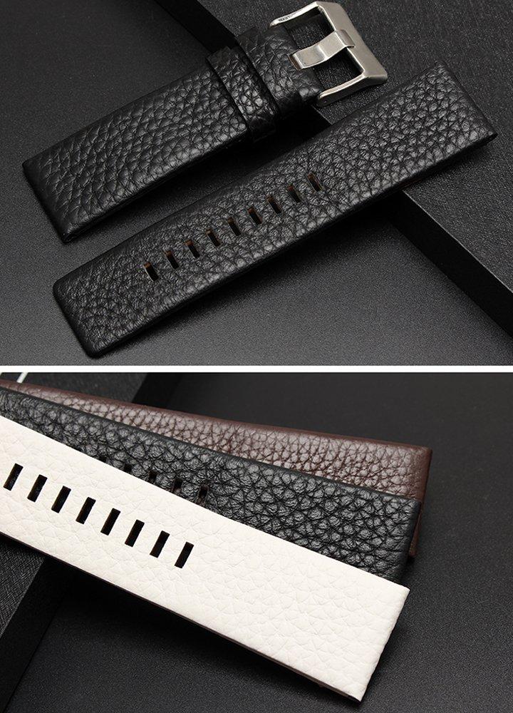 Diesel Uhrenarmband 22mm 24mm 26mm 28mm 30mm 4 Farben Echtes Leder Uhrenarmband Wasserdicht Federstege Federstegwerkzeug Spezialbox [Chocoman] [3 +