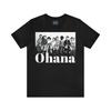 Unisex T-Shirt mit kurzen Ärmeln aus Jersey Die kleinen Strolche ~ Ohana ~