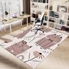 1PC cat flower Carpet Ultra Soft, Thick & Absorbent, Non Slip Machine Washable Mat for Entryway