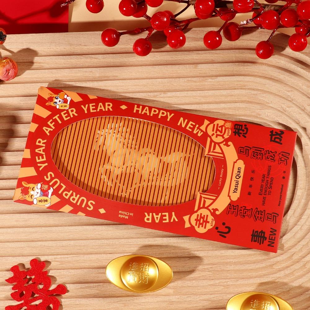 

Creative Chinese Style 2026 Red Envelopes New Year Blessing Pull-out Cash Gift Envelopes Gift Luck Money Bag Spring Festival