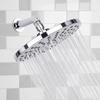 Round High Flow Rainfall Shower Head with Chrome Finish Wall Mounting