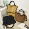 Women's Canvas Tote Bag New Package Large Capacity Retro Simple Versatile Mailbag Student Class Package