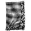 Inner Mongolia Houndstooth Wool Shawl: Dual-Use Long Tassel Scarf for Women - Autumn/Winter Collection.