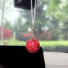 Rhinestone Basketball Car Hanging Ornament Sports Fan Pendant for Rearview Mirror Vehicle Interior Decor Unique Gift for Basketball Fans