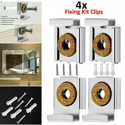 Glass Bracket Glass Bracket Fixing Kit Frameless Clips Glass Bracket Mirror