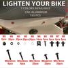 195pcs Motorcycle Fairing Screw Nut Kit Bodywork Screws Motorcycle Universal Kit Black