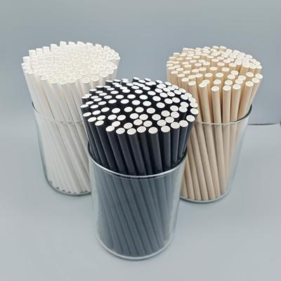 100 Stück Papierstrohhalme Kaffeestrohhalme Einweg-Papierstrohhalme Einzelpackung mit vier Schichten Verdickung <100 Stück>
