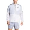 Adidas 3-Stripes Own The Run Slim Fit Zip Collar Comfortable Jacket Men Jacket White JD7760