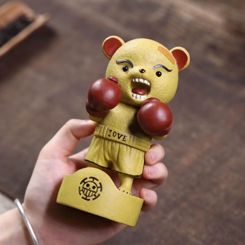 Фигурка медведя из исинской глины для чайной церемонии