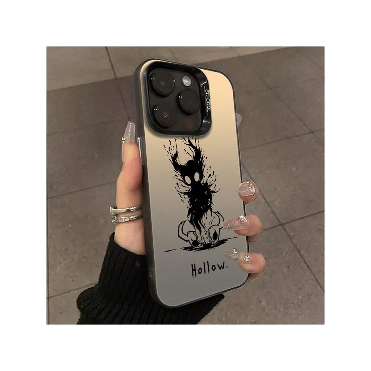 Hollow Knight Character Collection Frosted TPU Phone Case For IPhone 15 Pro Max & Samsung Galaxy S24 Ultra, Shockproof Cover  GALAXYS24 чёрный