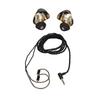 Resin Monitor Earphones Pure Copper   Unit Wired Headphone with   Connection Cable for   Drummer Musician