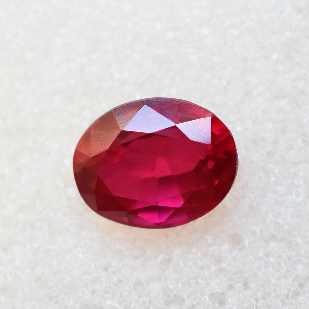 Natural Red Ruby Loose Gemstone 10x8mm Oval Shape for Her/Him for Jewelry Making and Gem Collections