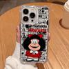 Lovely Girl Mafaldas Cartoon Phone Case For Samsung Galaxy S25 S24 S23 S22 S21 S20 Note20 Edge FE Ultra Plus 4G 5G Anti Cover