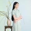 Sancai New Chinese Style Cheongsam Long Dress