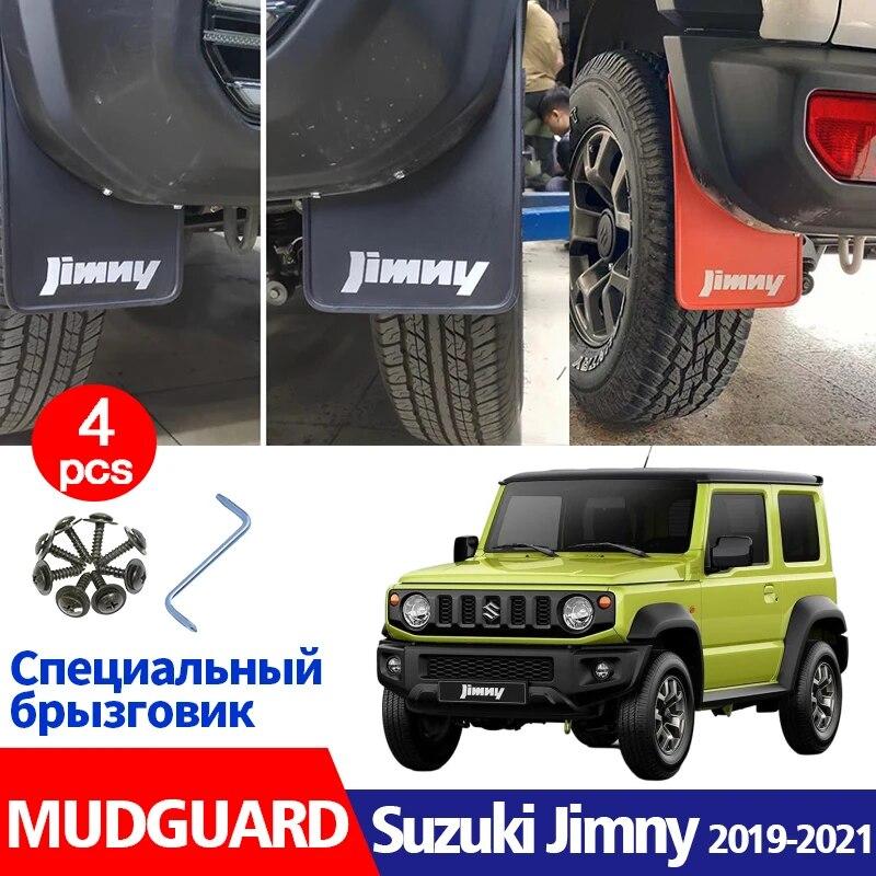 

Автомобильные брызговики для Suzuki Jimny-брызговики на крыло, брызговики, аксессуары, автомобильный стиль, передняя и задняя часть, 4 шт. армия зеленый