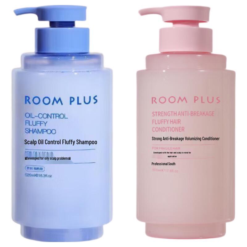 ROOM PLUS Scalp Control & Strengthening Shampoo & Conditioner Set