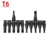 PV Connector T Type Parallel Connection Solar Panel System Waterproof Connector Branch Two Pieces Solar Cell Connect Plug