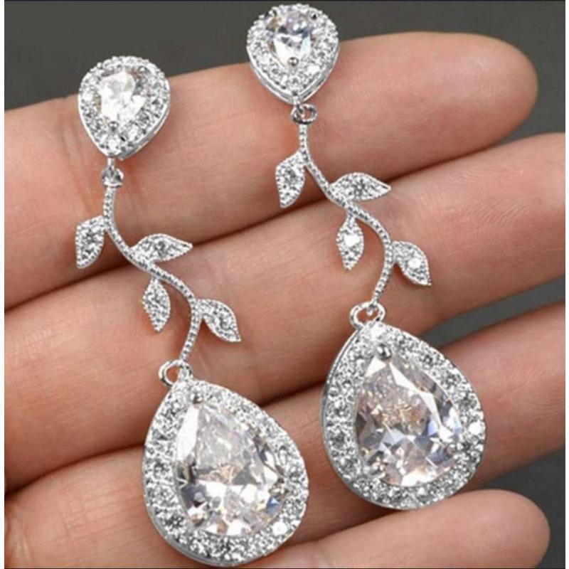 Electroplated Rose Gold Water Drop Tide Lady Temperament Stud Earrings Ear Jewelry