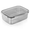 Pojemnik Na Żywność Obiad Kuchenny Stalowy Z Uszczelką Lunchbox 1,25L