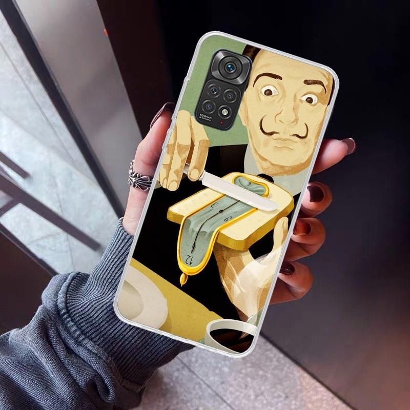 Salvador Dali Kunst Handyhülle Für Xiaomi Redmi Note 15 14 14S 13 12S 12 Pro Plus 11S 11 10S 10 4G Hülle 11E 11T 5G Druck Fundas R