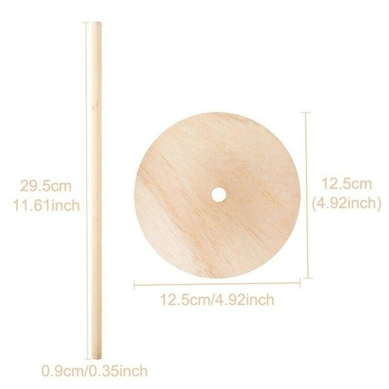 New 3Pcs/set Wooden Doughnut Stand Donut Wall Display Holder Wedding Party Decor