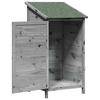Garden Shed Gray 59.5 X 56 X 113.5 Cm Solid Spruce Wood