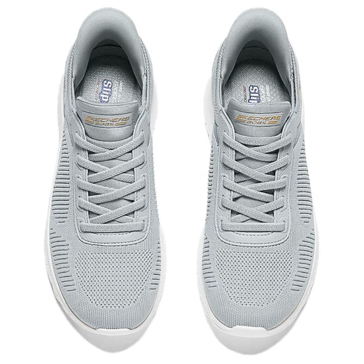 Skechers Bobs Sport Comfortable Low-Top Casual Shoes Women Sneakers Gray 117497-LTGY