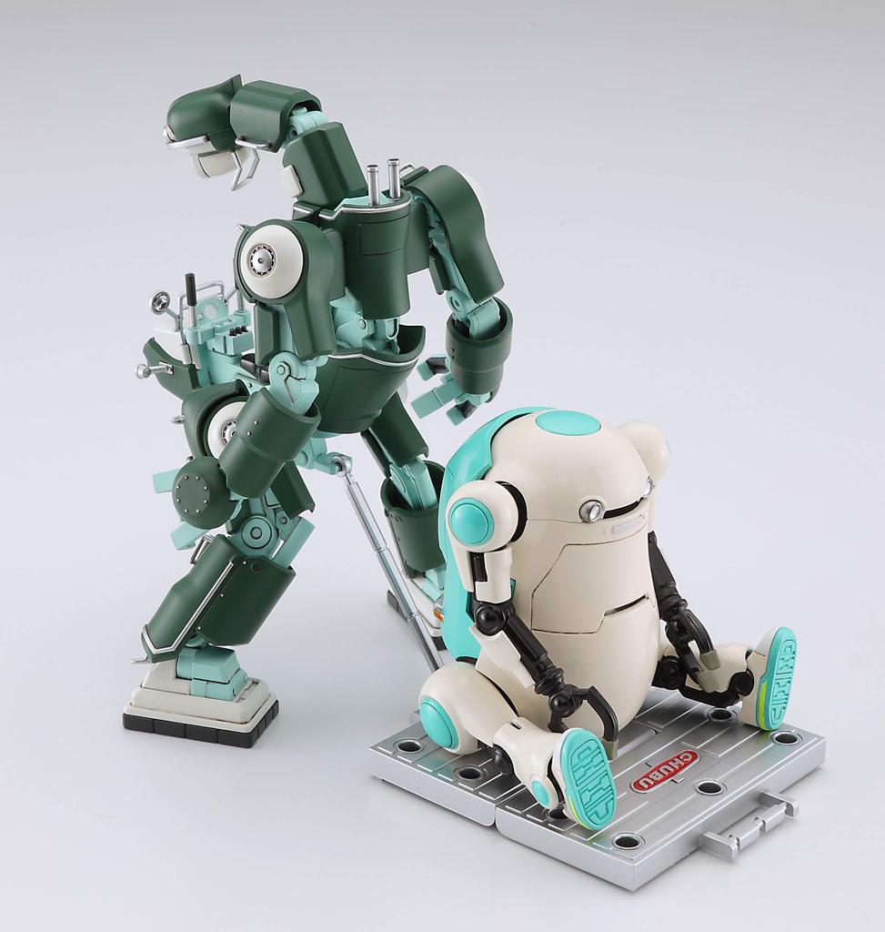 Hasegawa Creator Works Series Mechatro Tube 1 01 Usumidori Midori Set Scale Plastic Model CW21 No. No. & 2-piece 1/35 Color-coded
