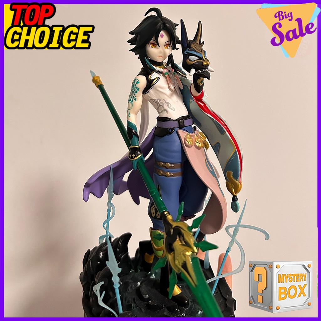 Genshin Impact Anime Figur Blind Box 5 Stück Zufällige Charaktere Mystery Sammlerstück Actionfigur Puppenmodell Geschenkset für Fans