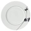 Plate, Black Plant Design, 16cm, Suitable for Bread, Microwave Safe, Made In Japan, 51230-5472