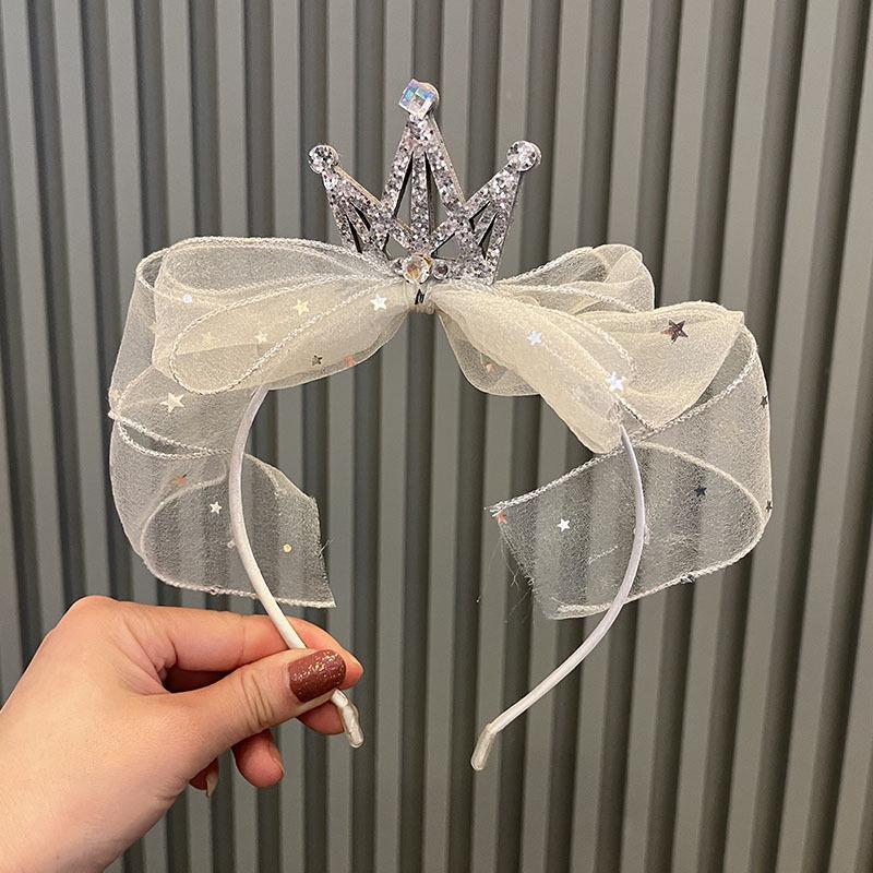 

Летняя принцесса корона стразы бант повязка на голову для девочек – аксессуар для волос в корейском стиле абрикосовый